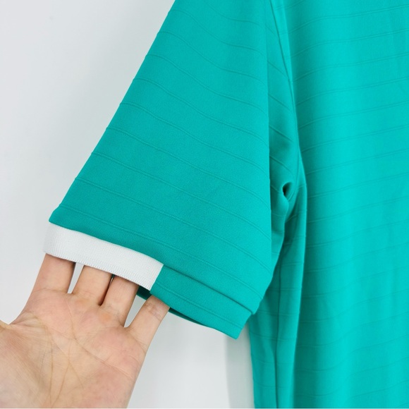 Mens Calloway Opti Dri Teal Blue Short Sleeve Golf Polo Shirt M - Picture 4 of 6